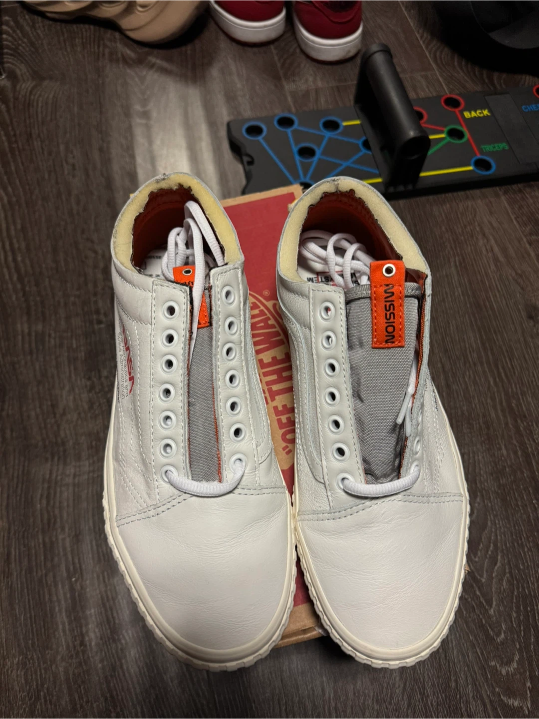 Vans x NASA White Leather Sneakers - photo 3