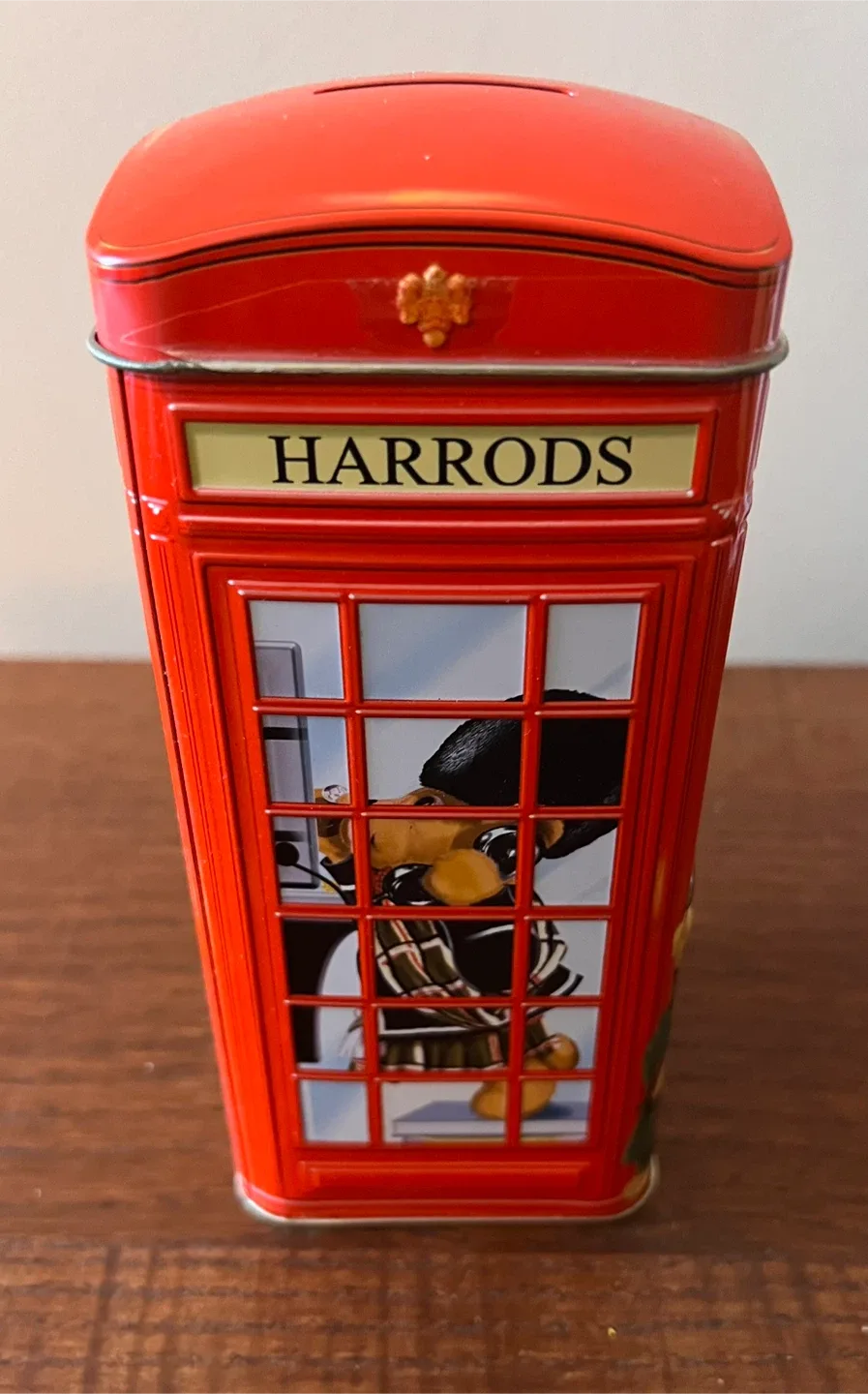 Harrods 2013 Telephone Kiosk Coin Bank Tin
