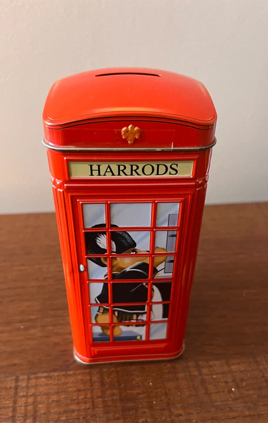 Harrods 2013 Telephone Kiosk Coin Bank Tin image indicator(4)