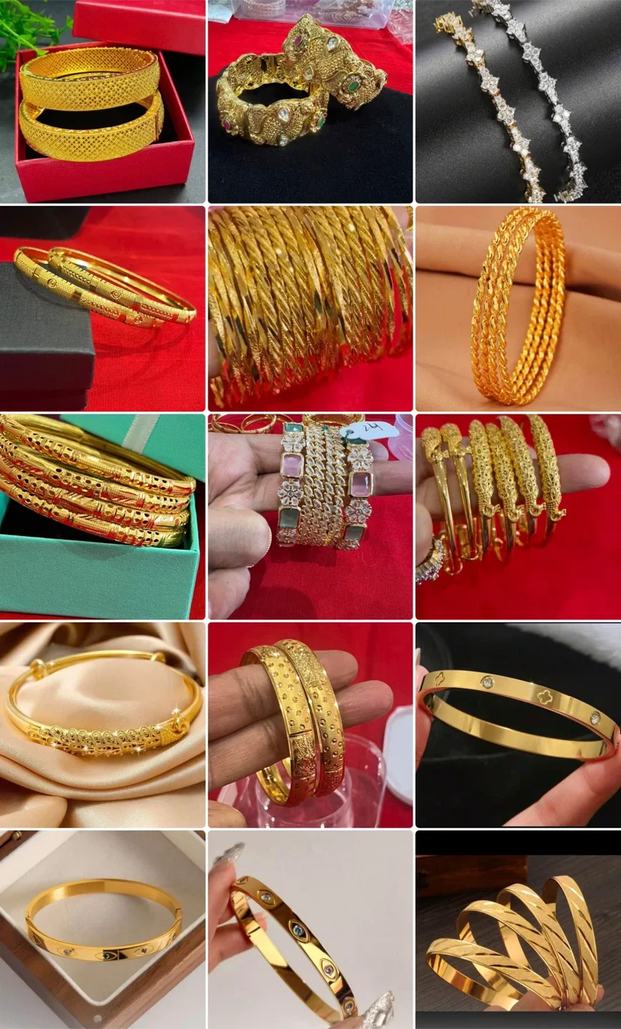 Gold plated Bangles mississaga