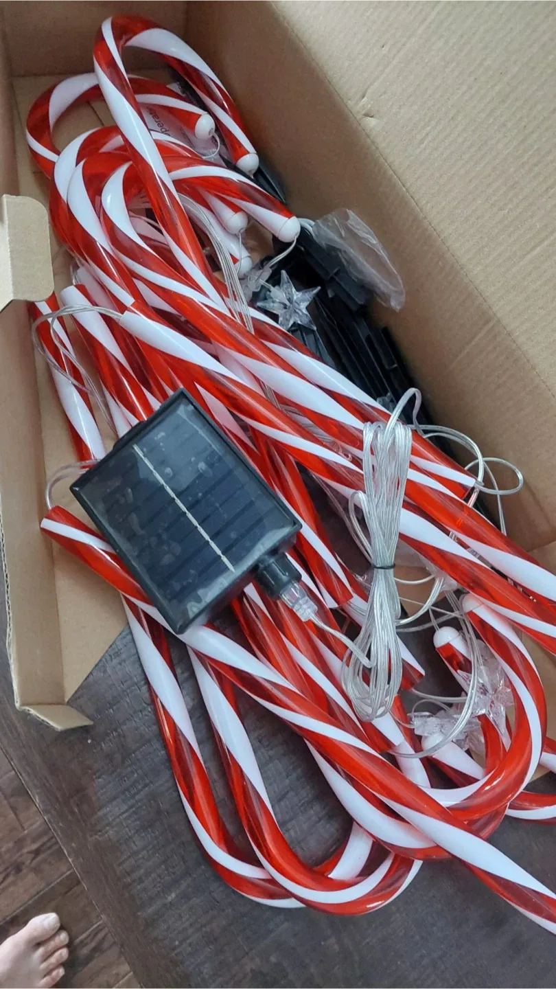 Candy Cane Christmas Lights - Outdoor Decor