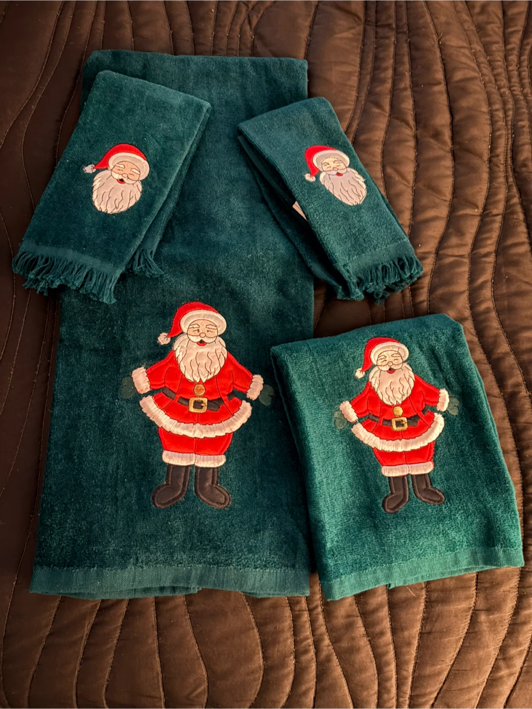 Christmas Santa Towel Set - Green - photo 2