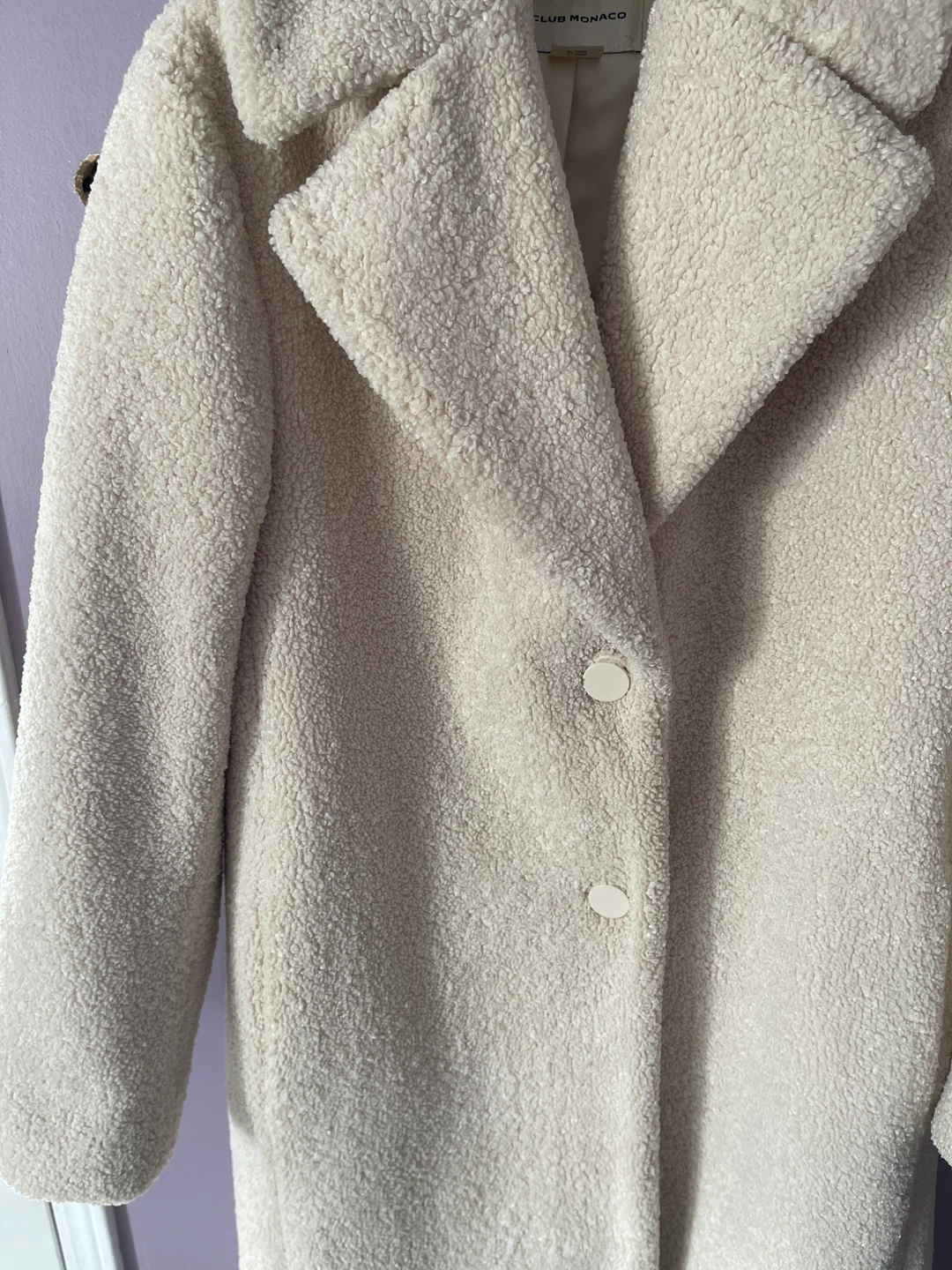 Club Monaco Cream Teddy Coat - photo 3