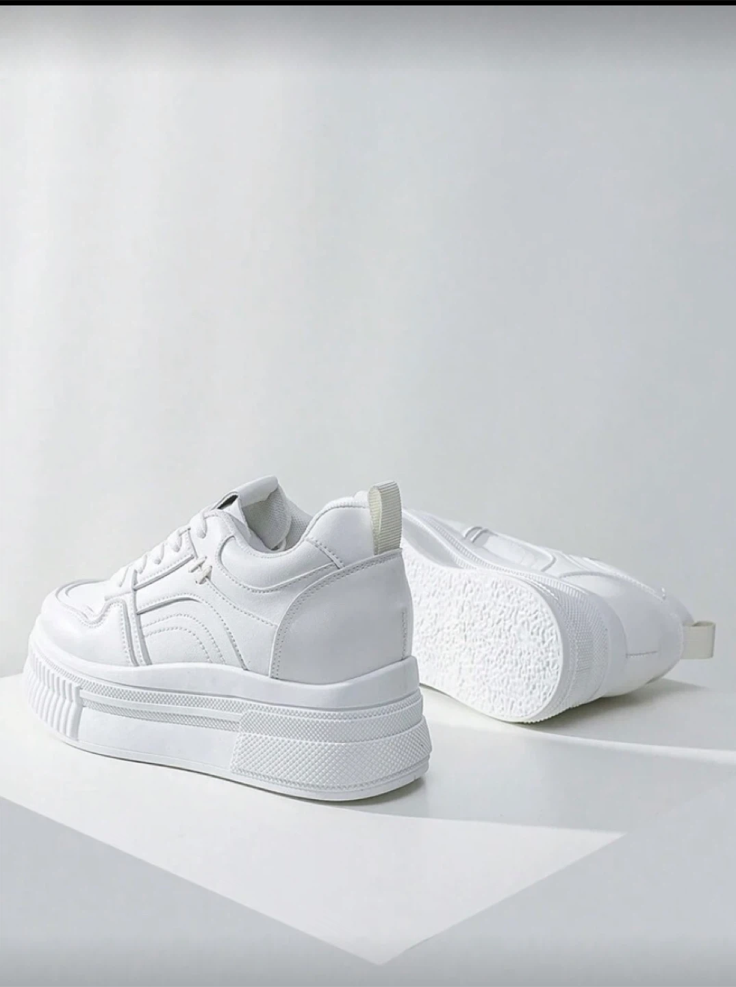 White Fashion Platform Shoes - photo 3
