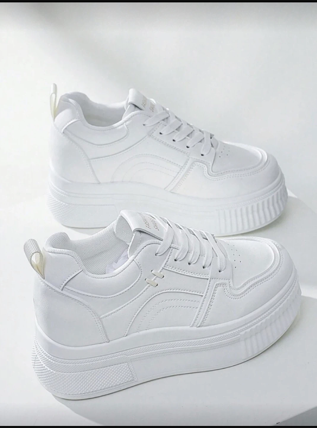White Fashion Platform Shoes - photo 2