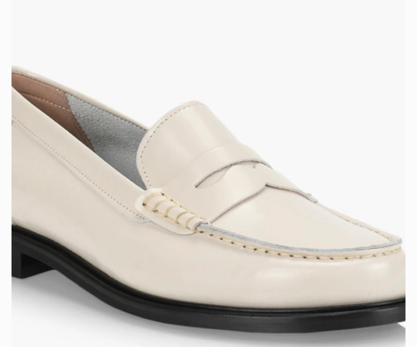 Beige Leather Loafers - Size 39 - photo 2