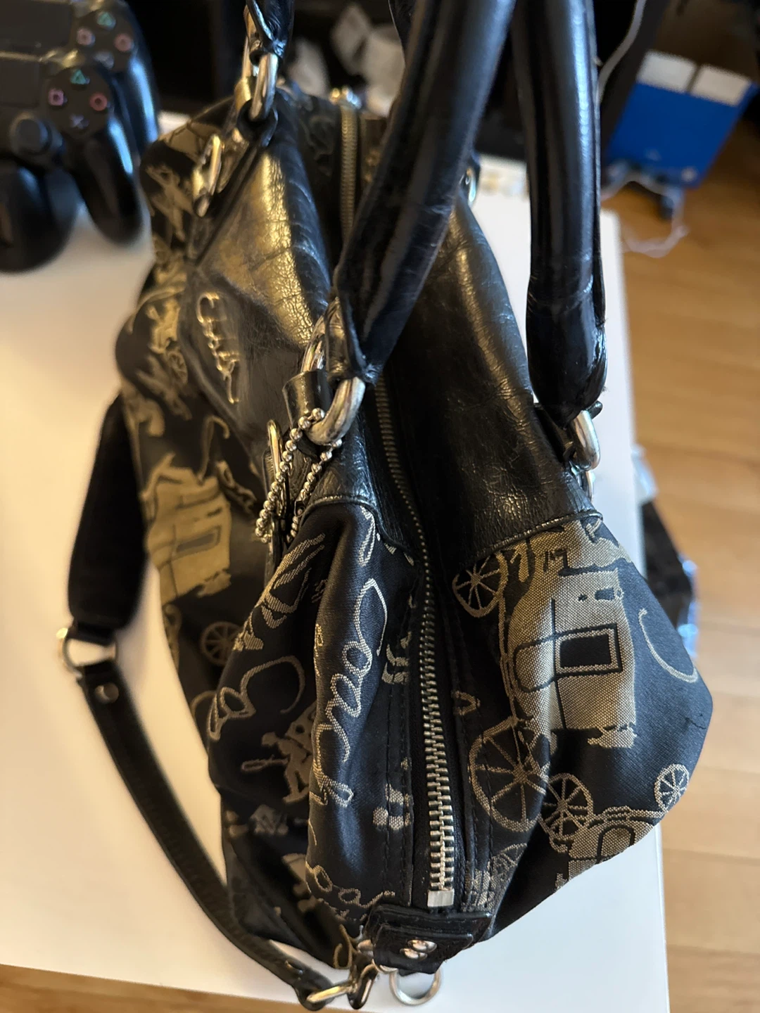 Coach Est. 1941 Black Patterned Satchel - photo 3