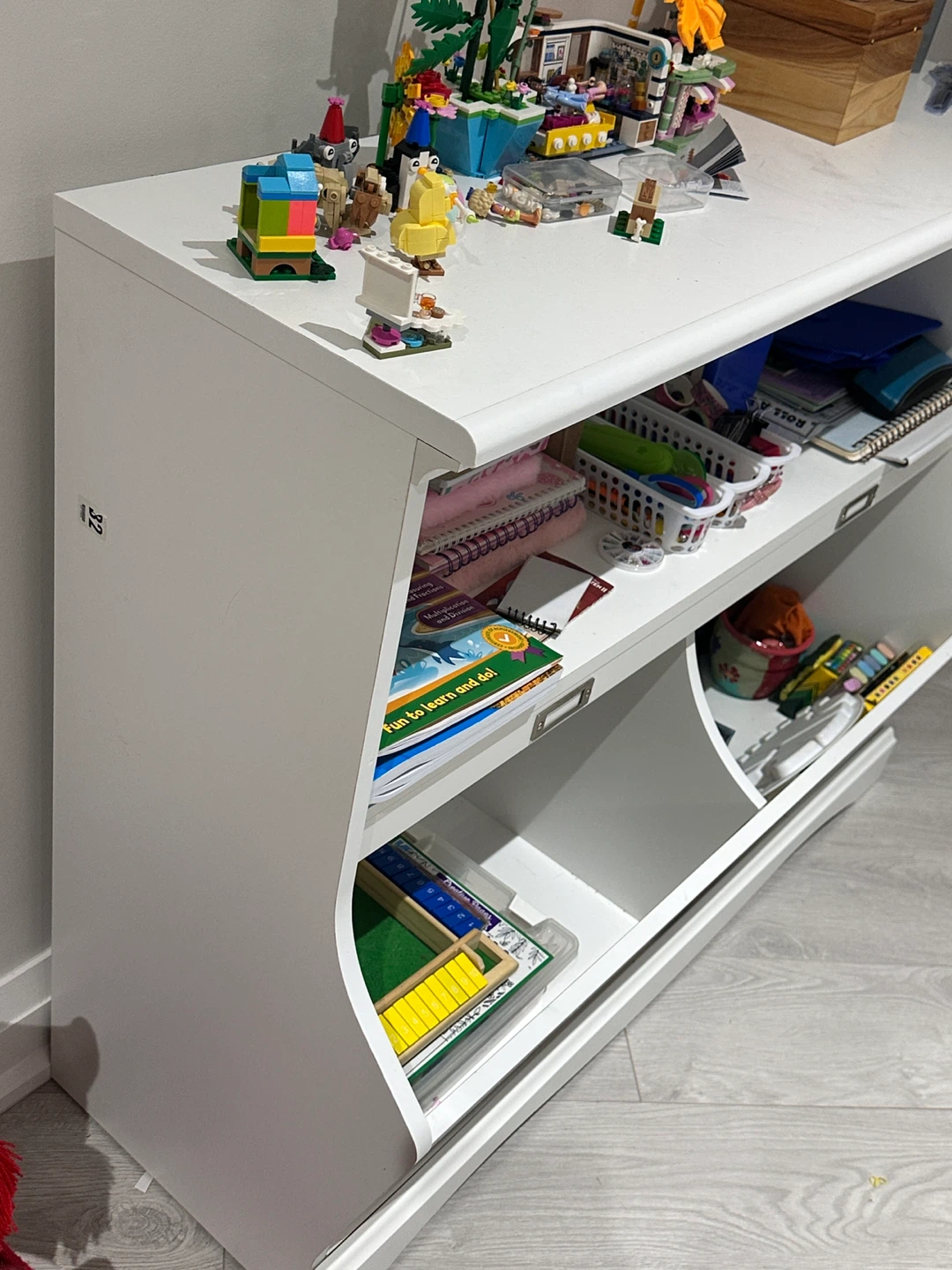 Kids White Toy Storage Shelf - photo 5