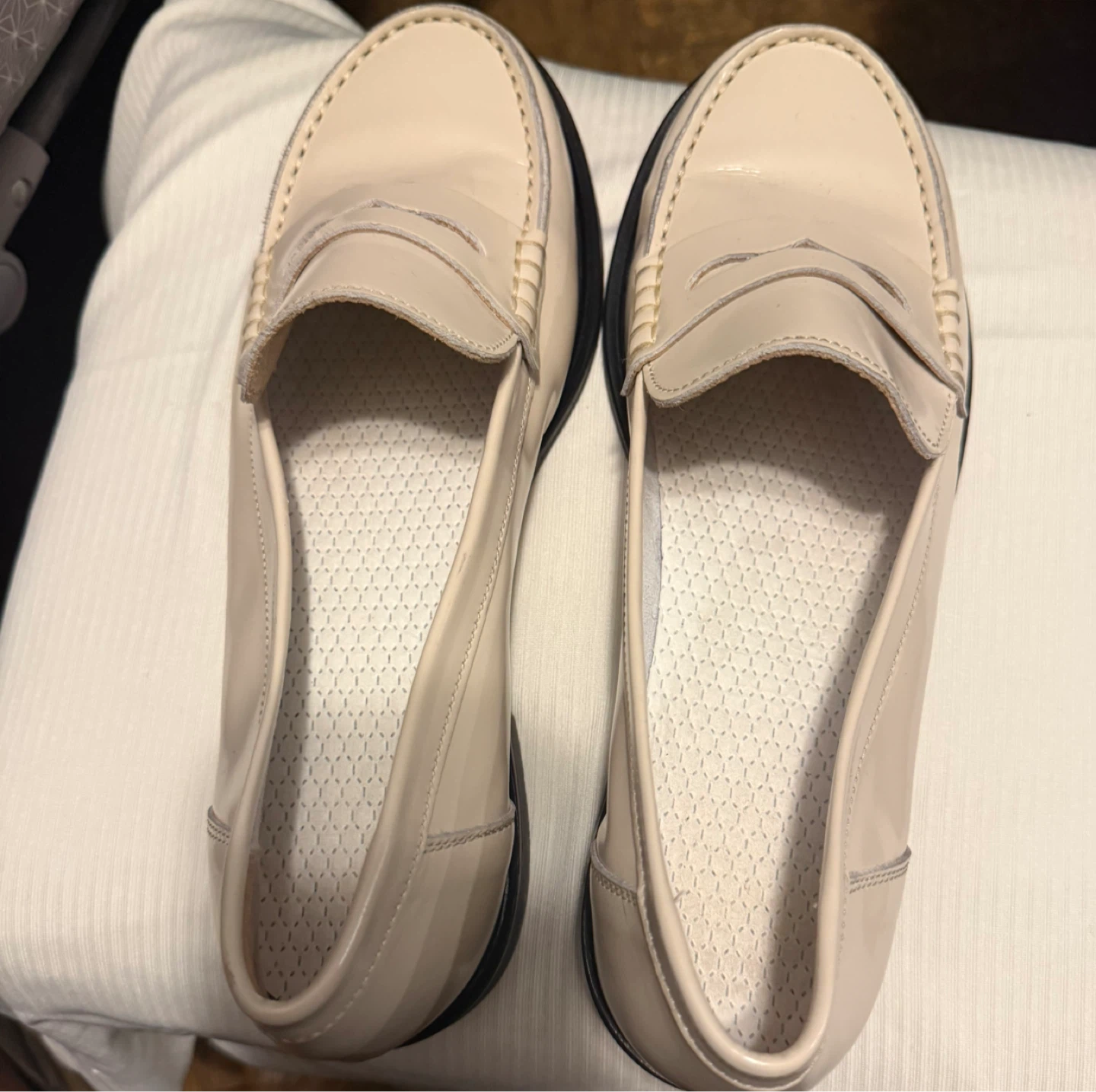 Beige Leather Loafers - Size 39 - photo 4