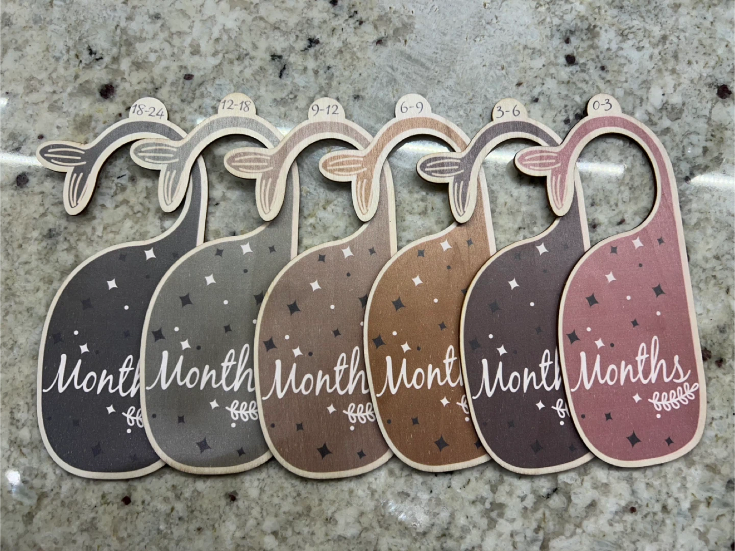 Wooden Baby Closet Dividers, 0-24 Months