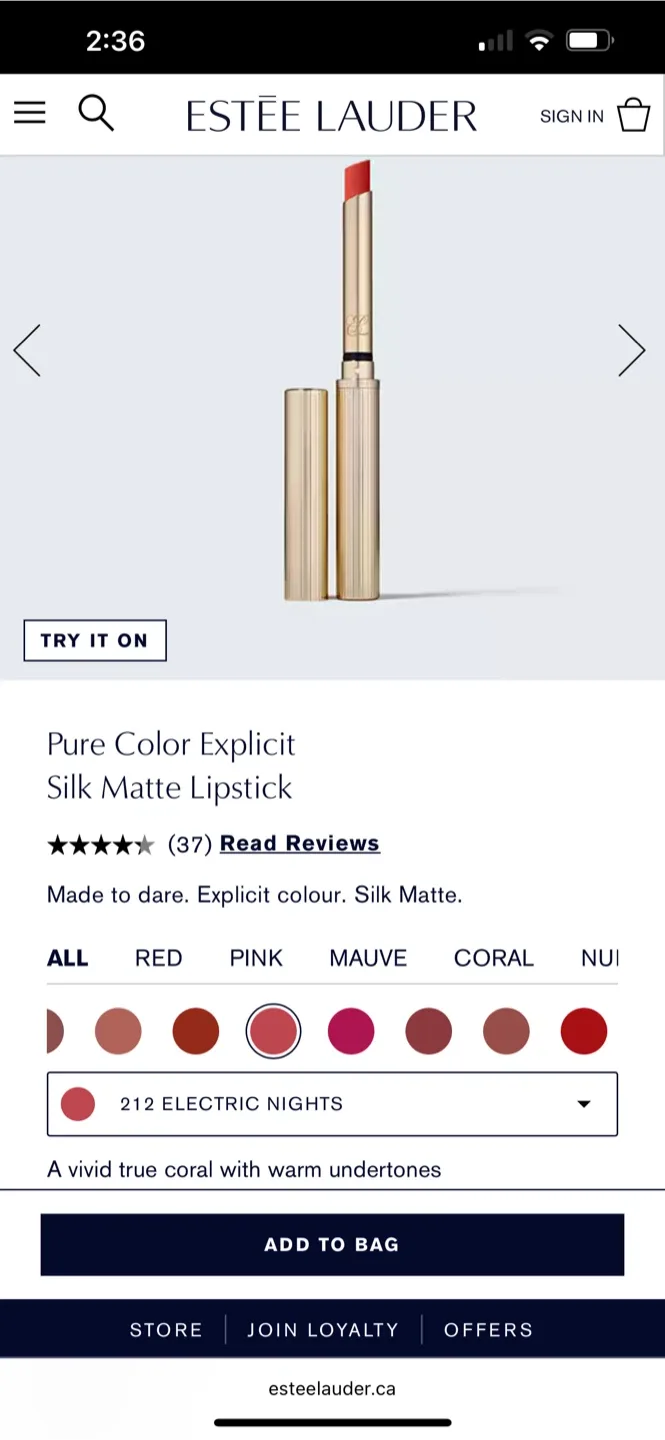 Estee Lauder Pure Color Explicit Silk Matte Lipstick