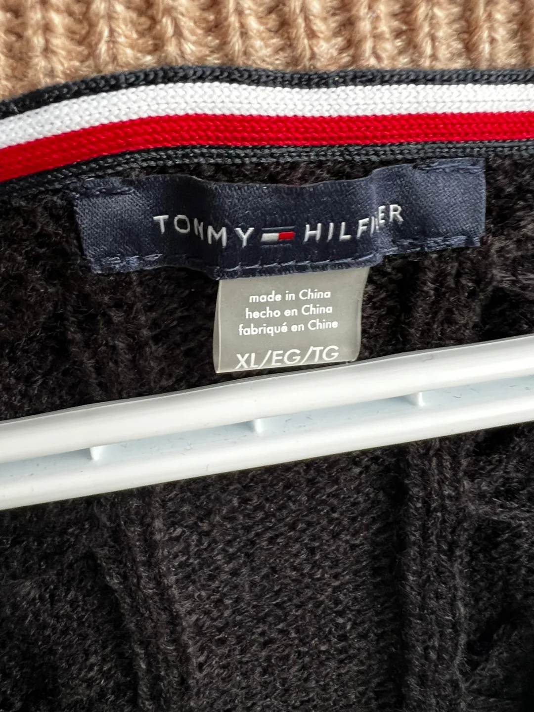 New Tommy Hilfiger Black Knit Dress - Size XL image indicator(3)