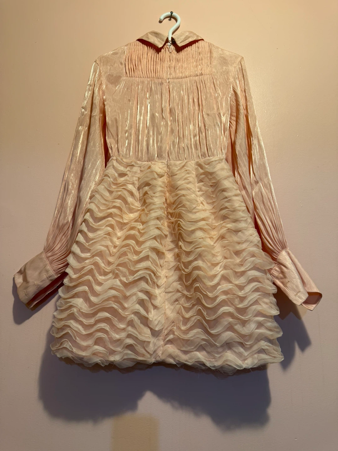 Pink Ruffle Mini Dress(6475621363)message - photo 2