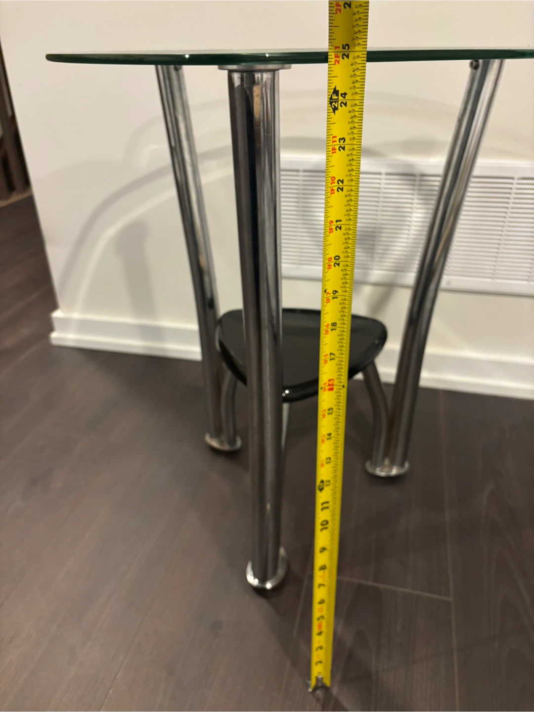 Glass Top End Table - photo 3