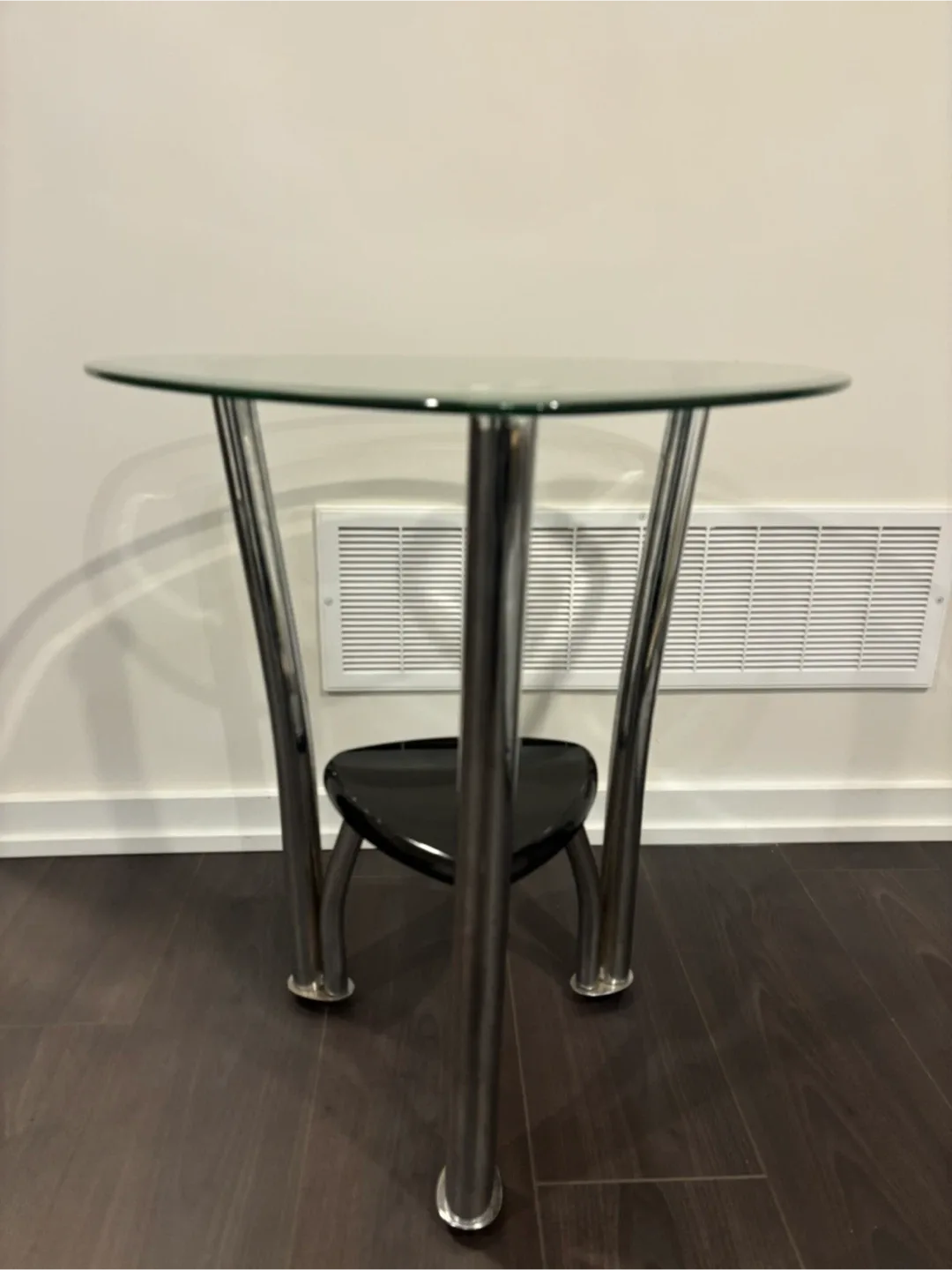 Glass Top End Table
