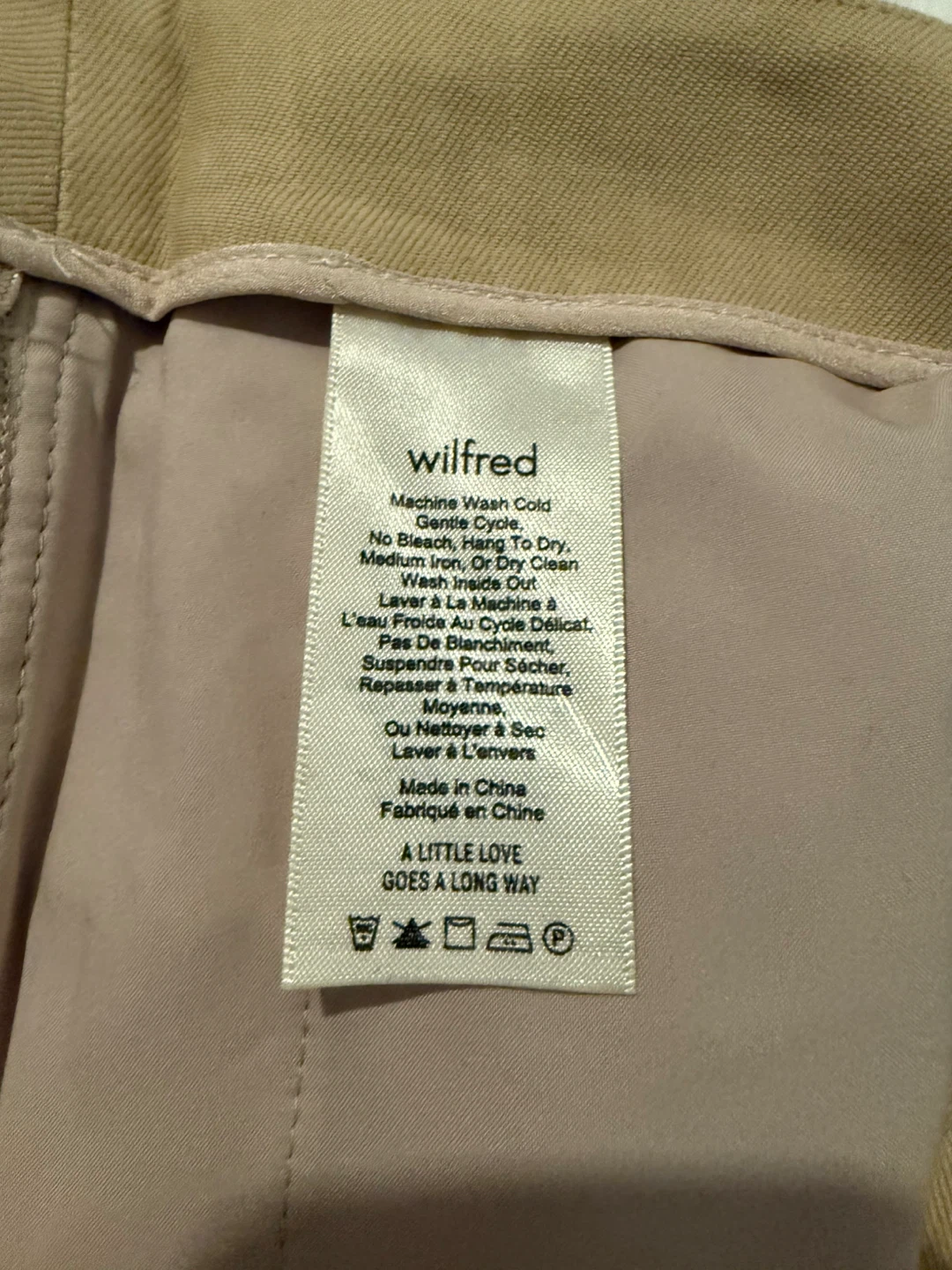 Aritzia Wilfred Cherice Linen Straight Pants Size 4 - photo 4