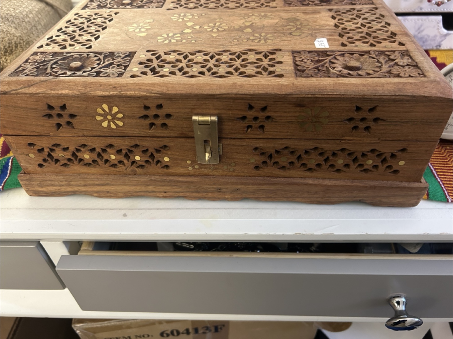 Wooden Carved Decorative Box - photo 2