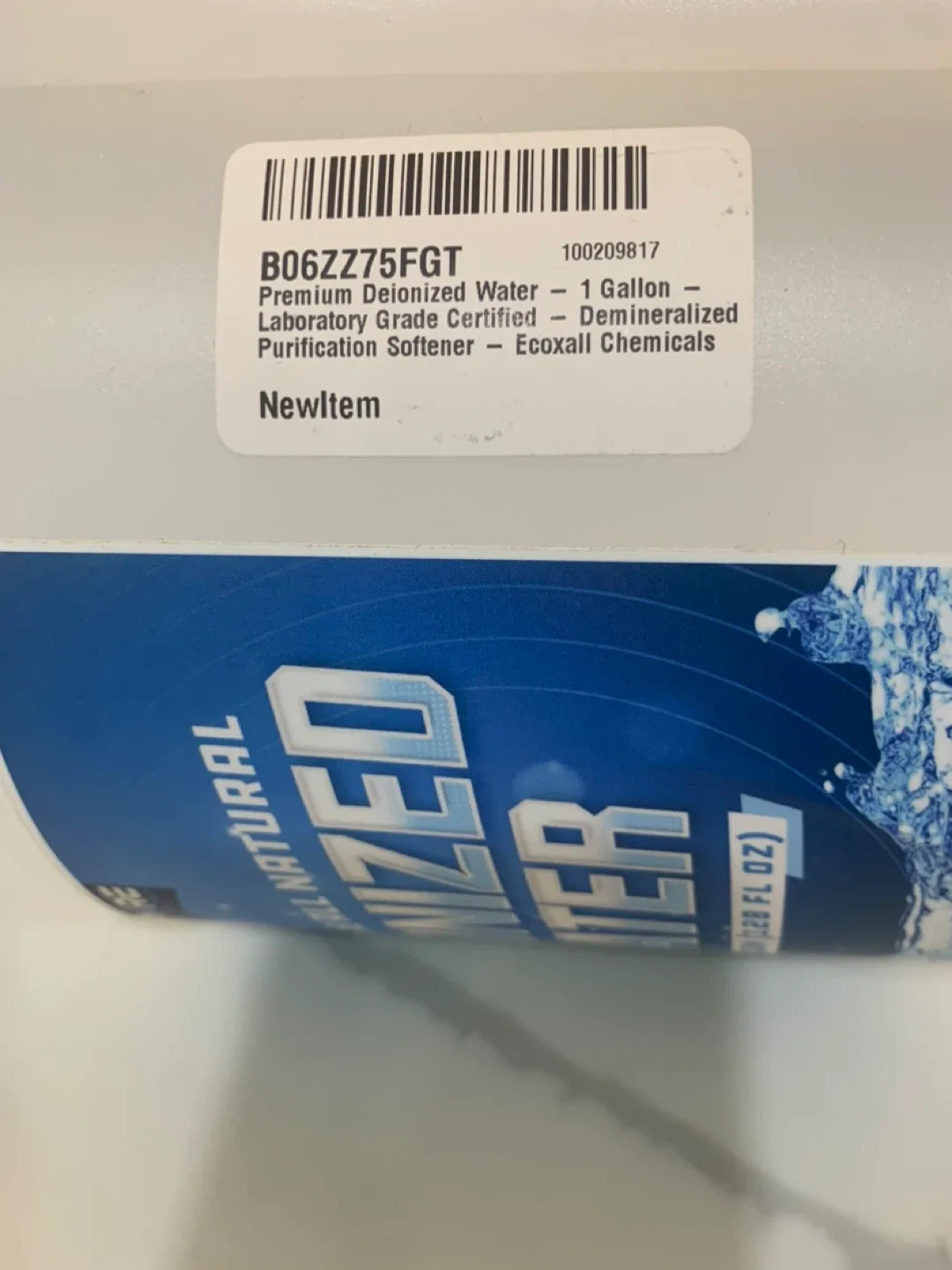 Pure Chemistry Deionized Water - 1 Gallon