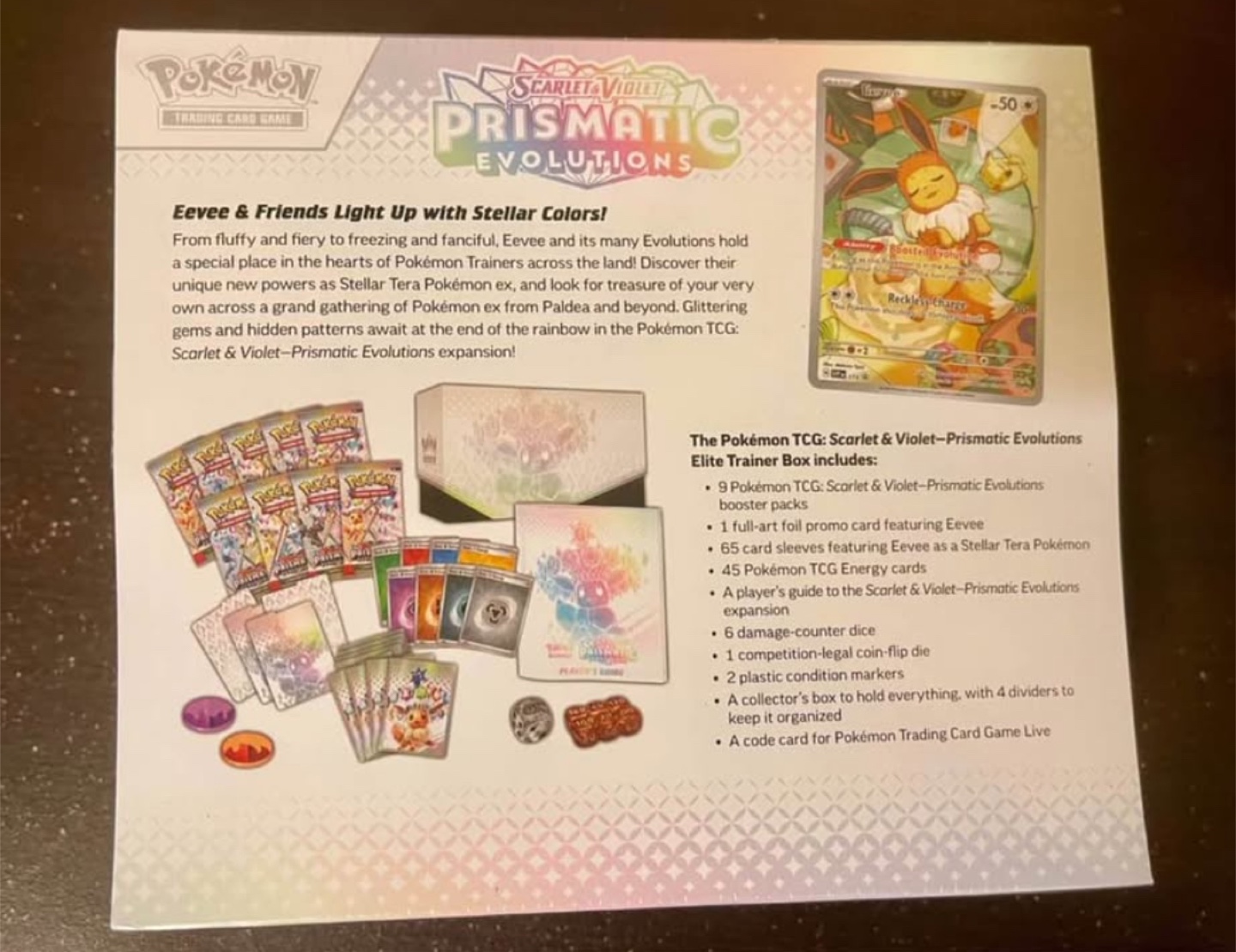 Sealed Pokemon Prismatic ETB + Booster Bundle - photo 2