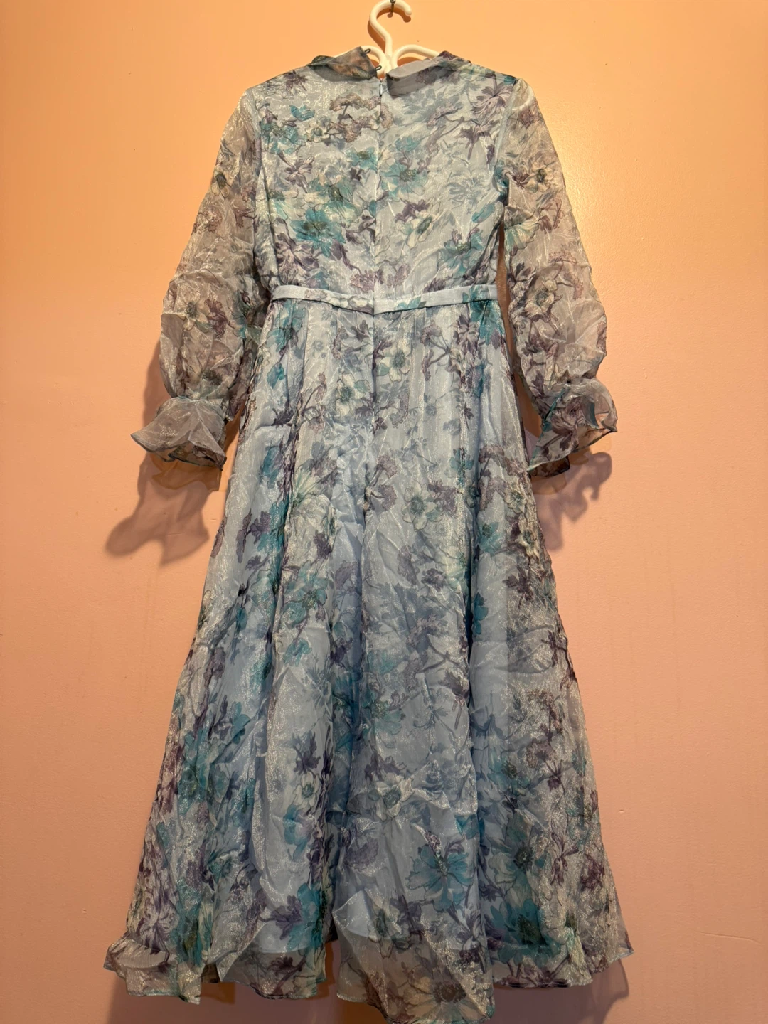 Blue Floral Maxi Dress(6475621363)message - photo 2