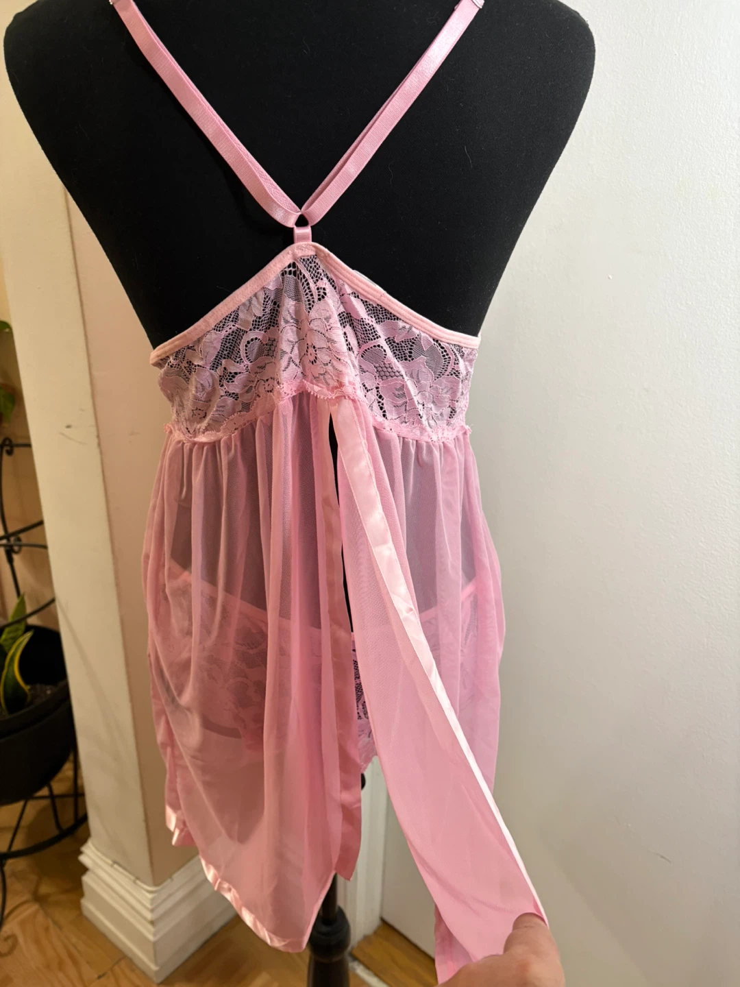 Pink Lace Lingerie Set XXL - photo 3