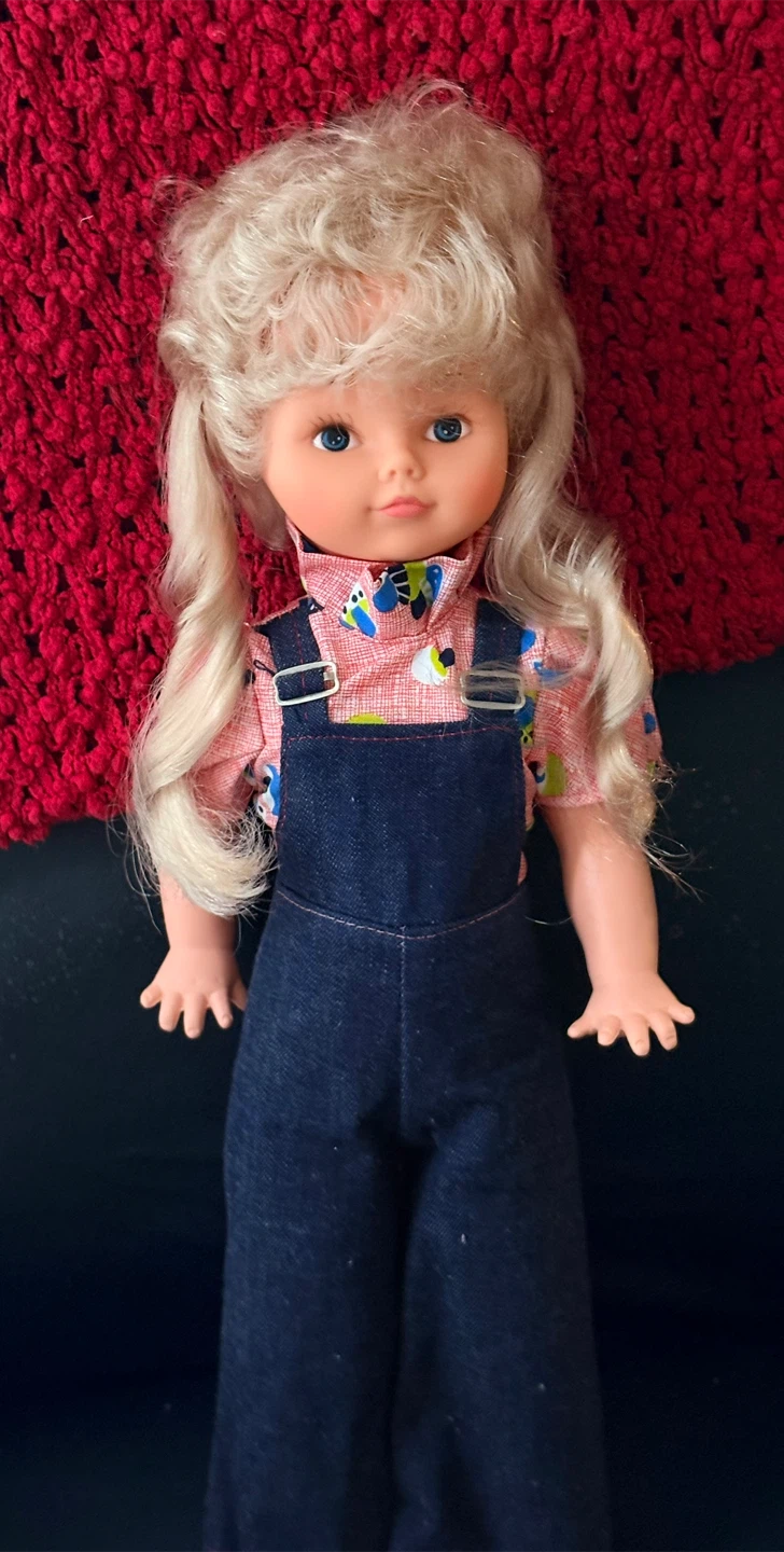 Blonde Doll in Overalls - photo 2