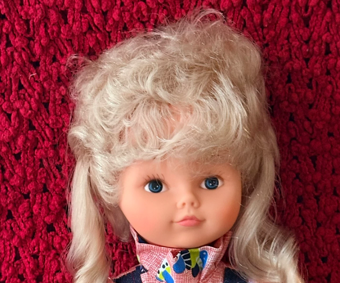Blonde Doll in Overalls
