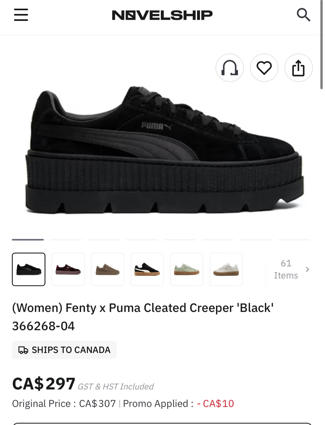 Puma Fenty Cleated Creeper - Size 7 - photo 4