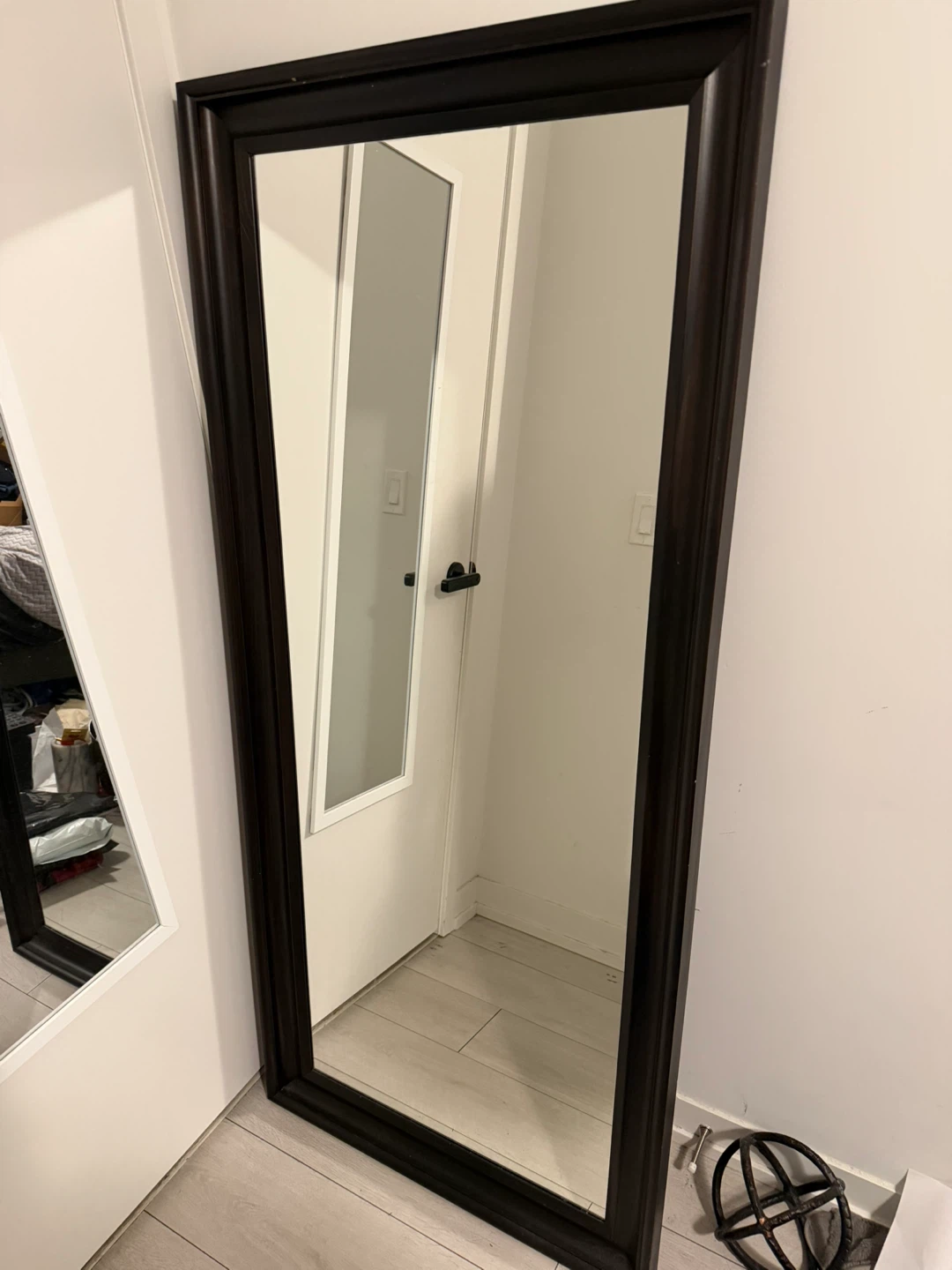 Full Length Black Framed Mirror