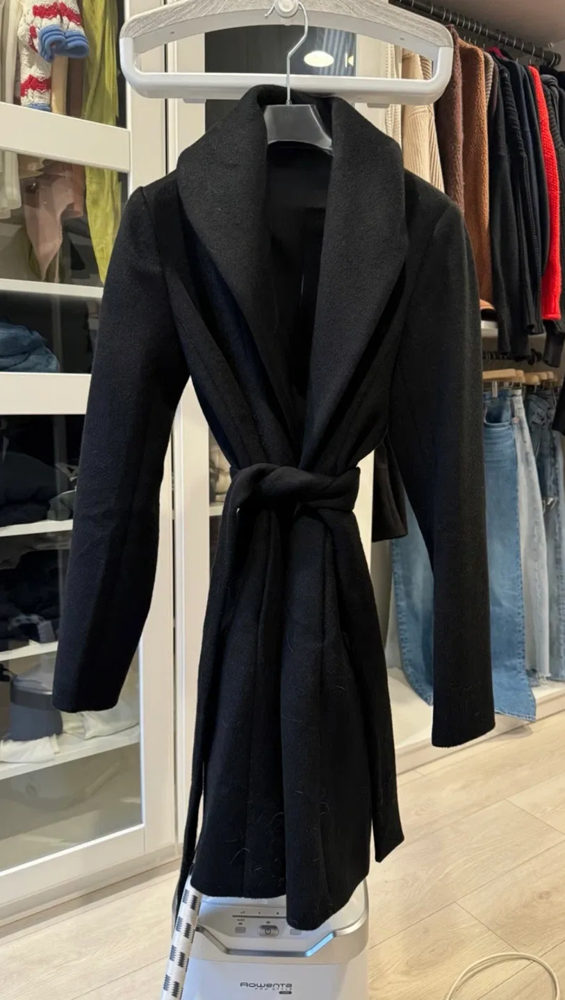 Babaton Atelier Black Wool Coat - XXS image indicator(4)