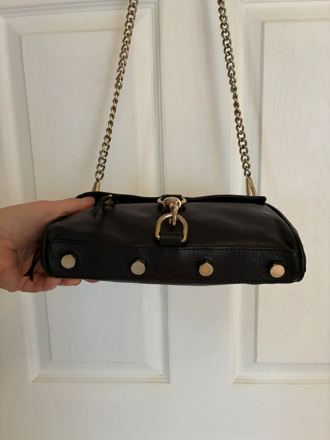 Rebecca Minkoff mini MAC Black Leather Chain Bag - photo 2