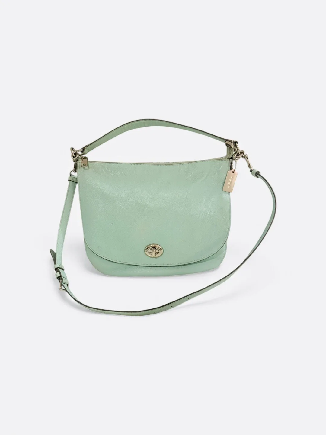 Coach Turnlock Hobo Bag – Seafoam Green Leather image indicator(2)