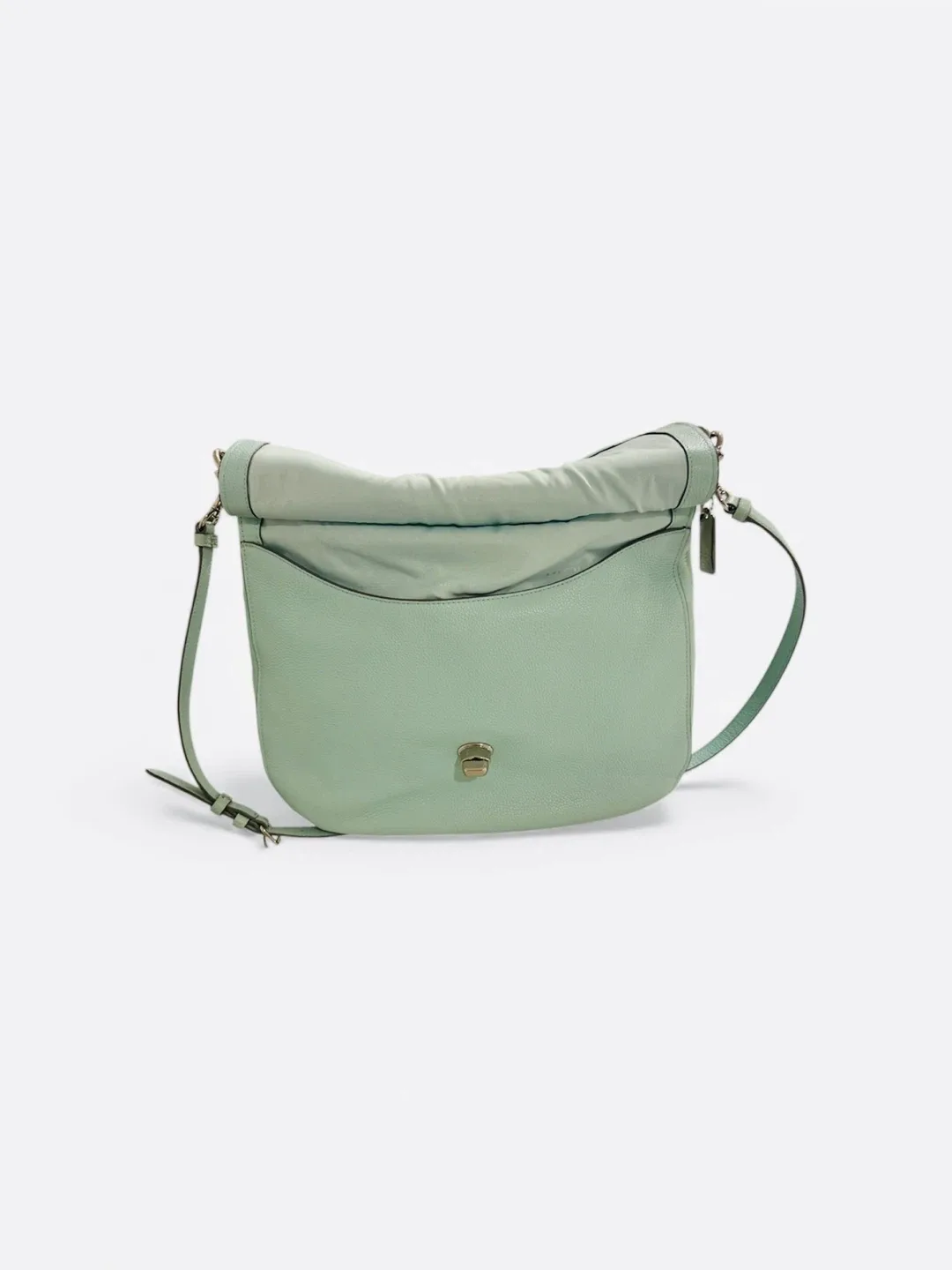 Coach Turnlock Hobo Bag – Seafoam Green Leather image indicator(7)