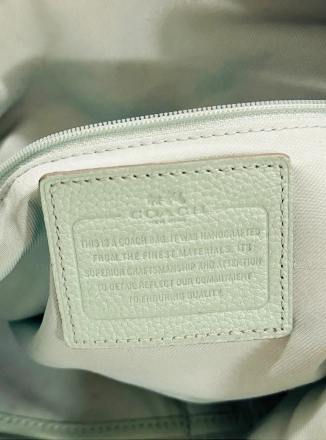 Coach Turnlock Hobo Bag – Seafoam Green Leather image indicator(10)