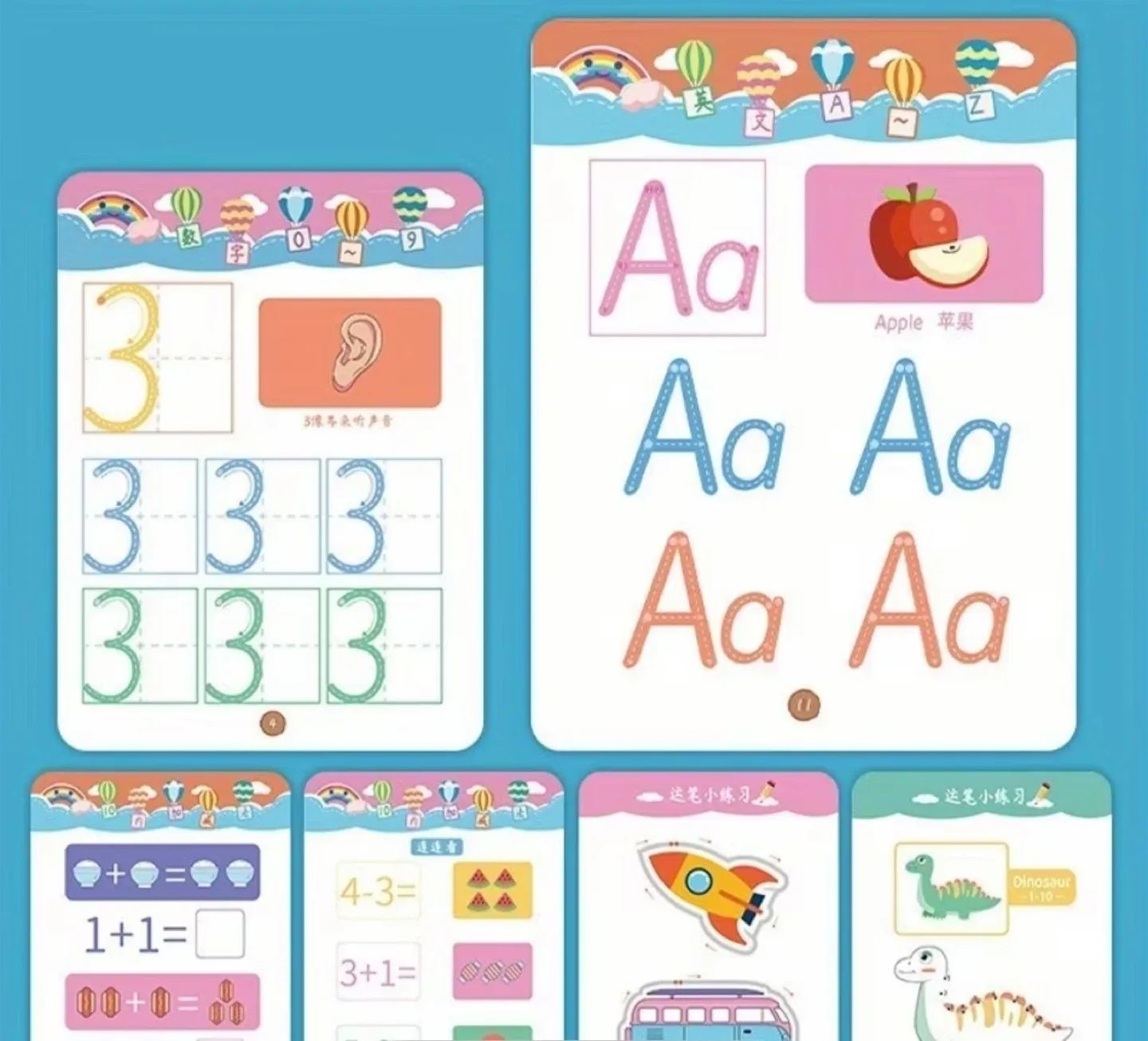 33 page Reusable ABC Writing Practice Book image indicator(4)