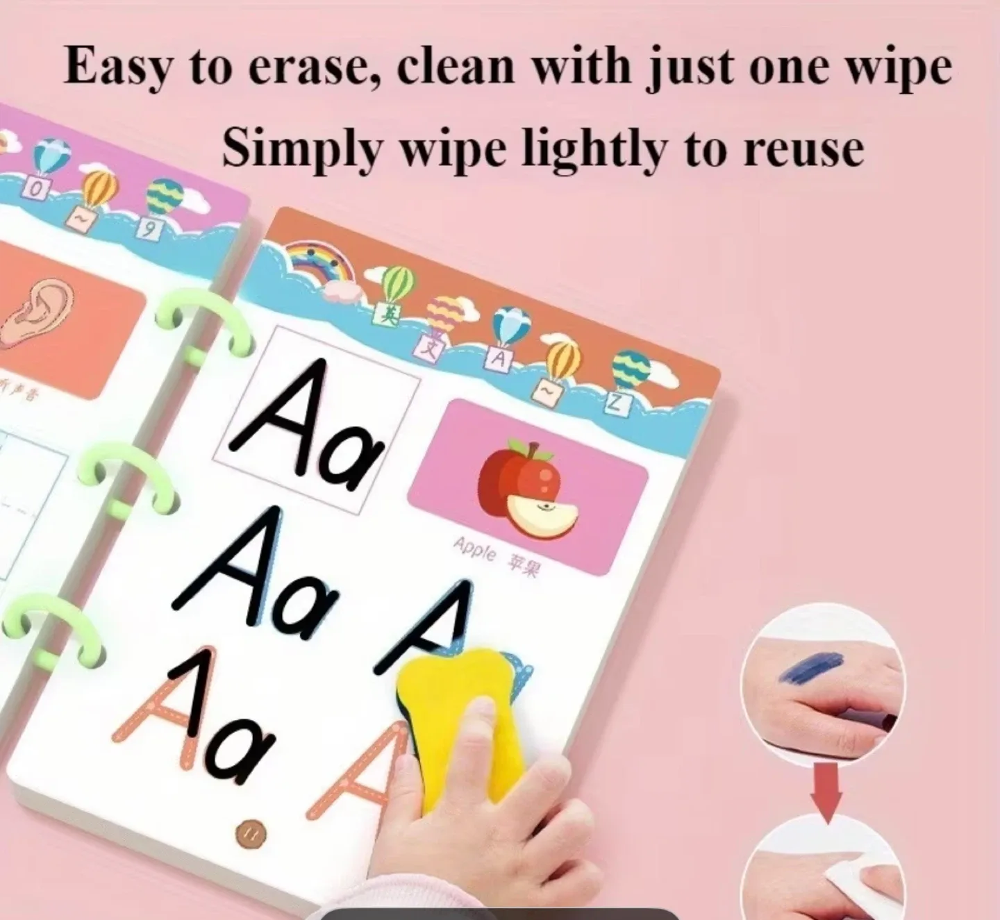 33 page Reusable ABC Writing Practice Book image indicator(3)