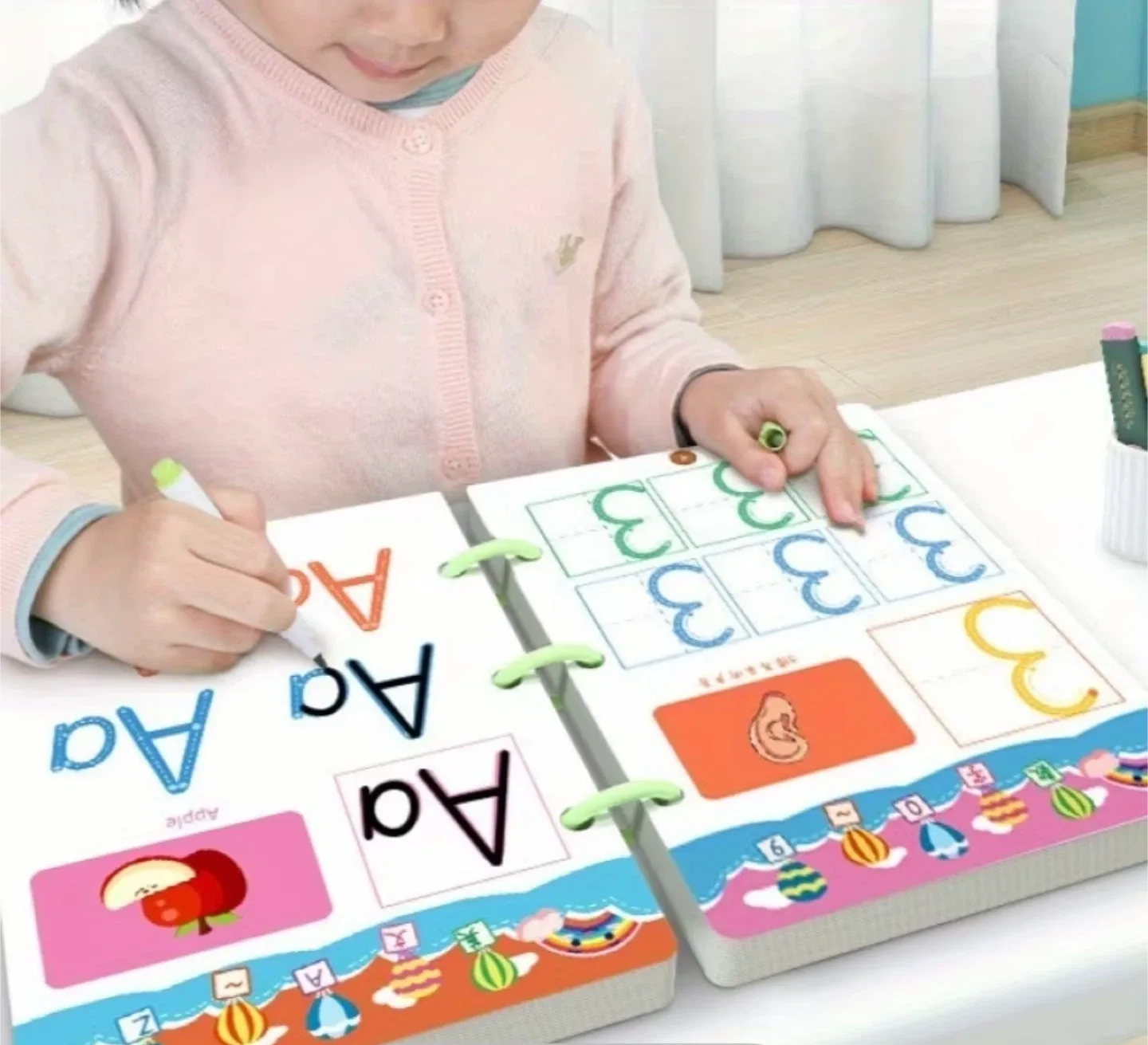 33 page Reusable ABC Writing Practice Book