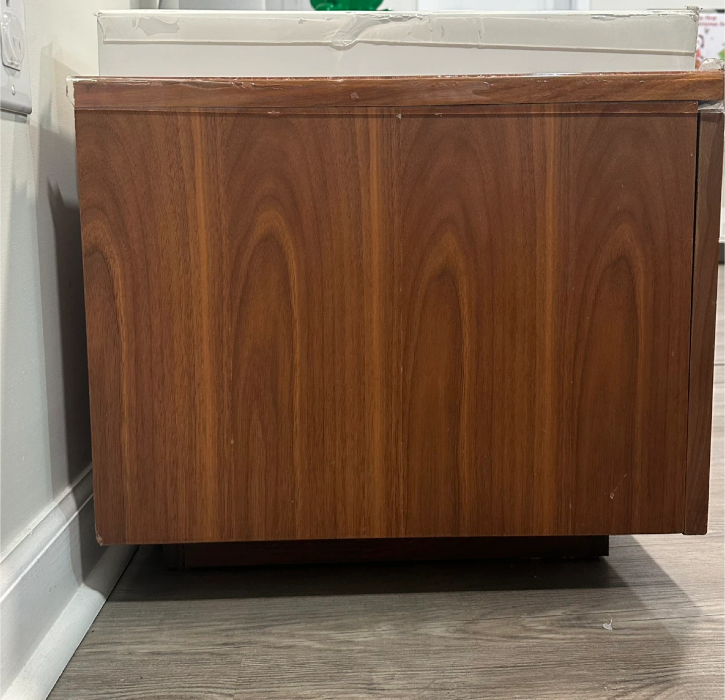 Wood & White TV Stand/Media Console - photo 3