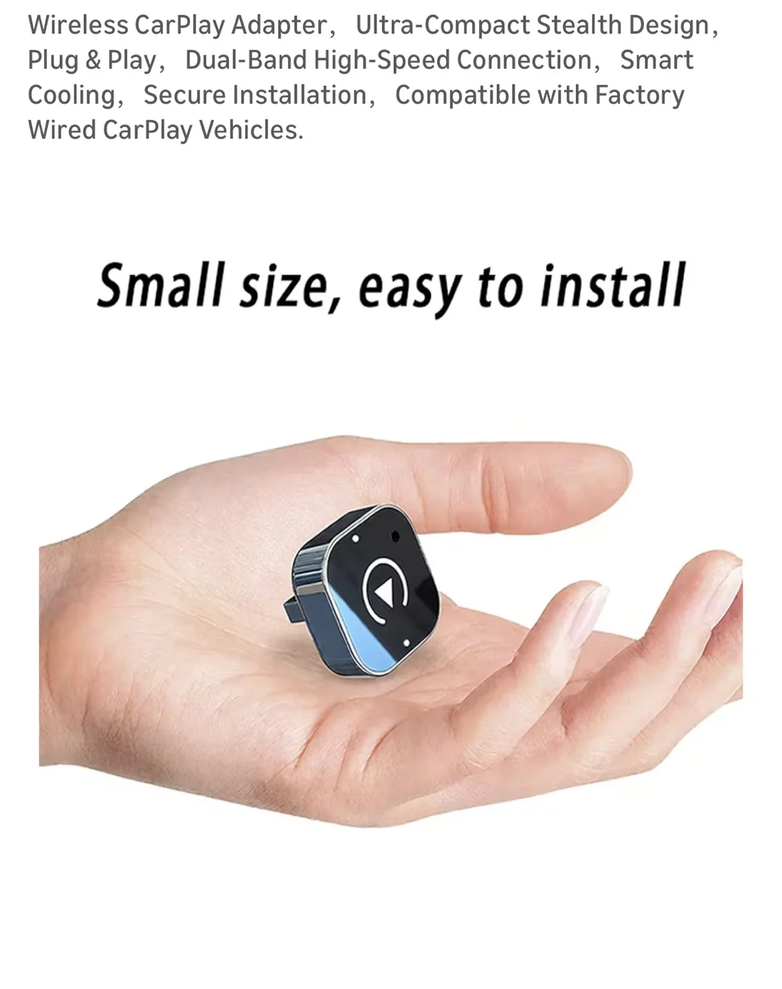 Brand New Wireless CarPlay Adapter image indicator(3)