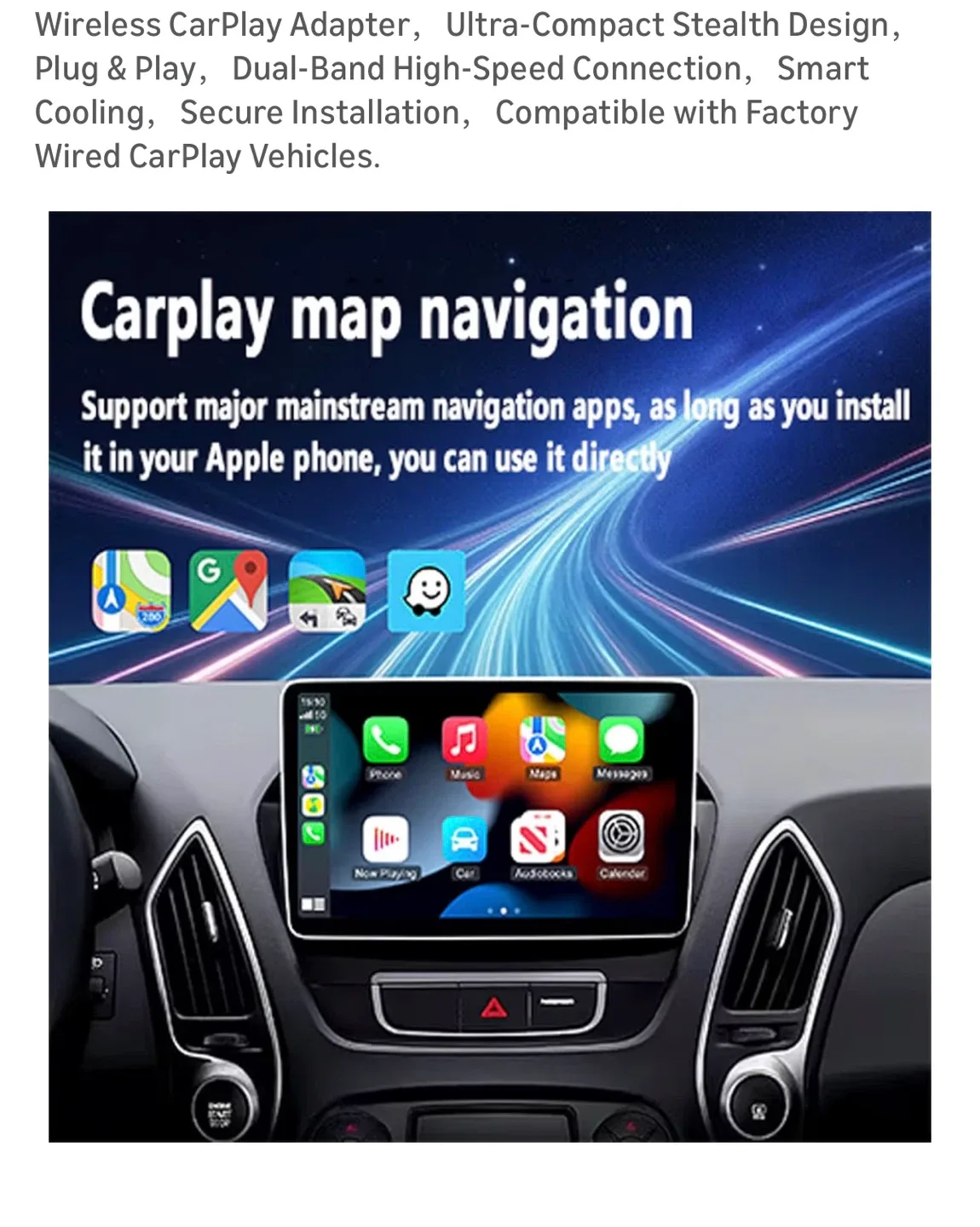 Brand New Wireless CarPlay Adapter image indicator(6)