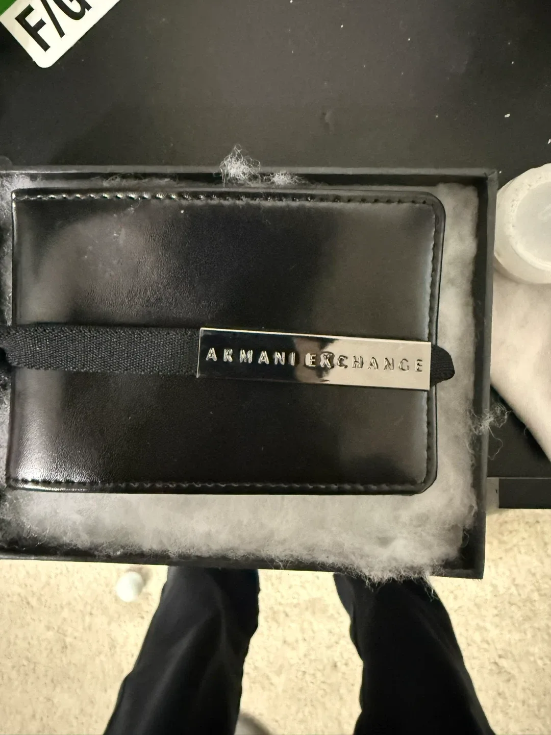 Armani Exchange Black Wallet with Box