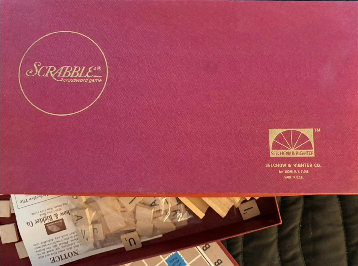 Vintage Scrabble Board Game