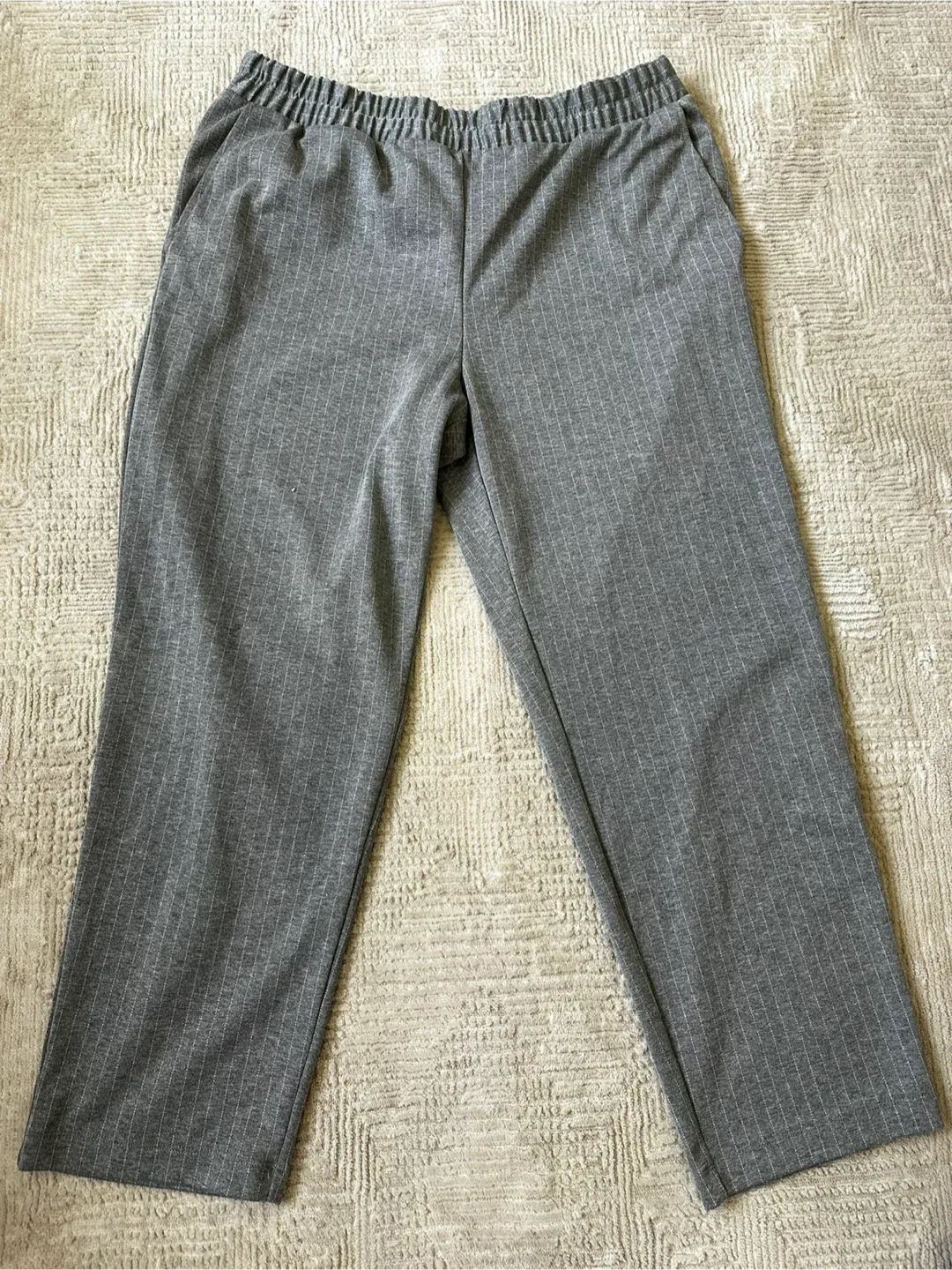 A New Day Grey Pinstripe Pants - Size L