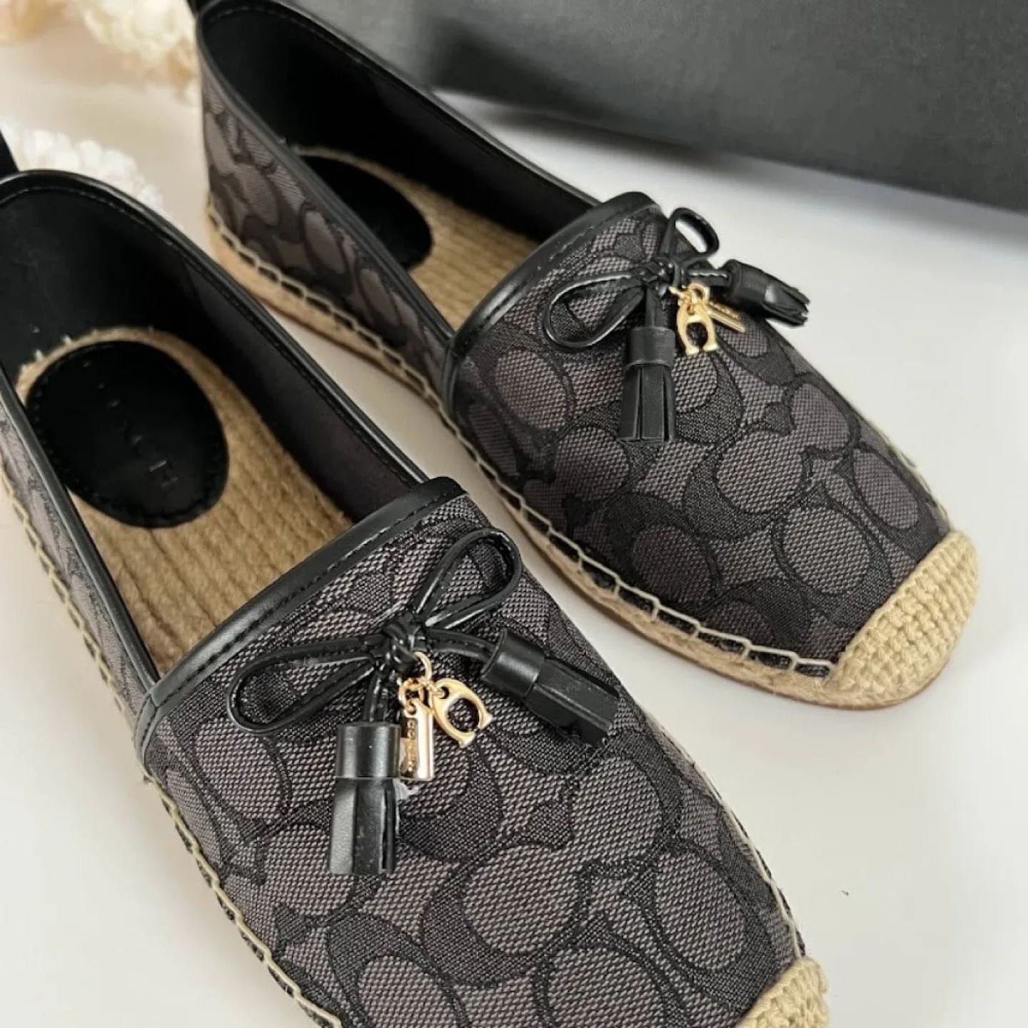 Coach Espadrille Slip-On Shoes, Size 7