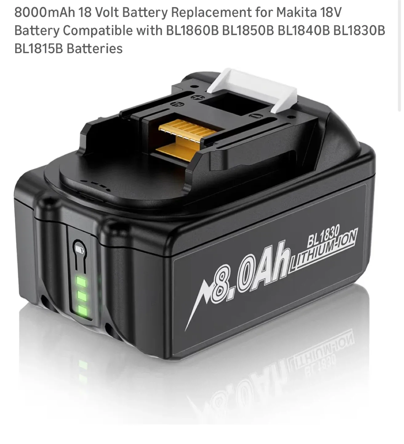 Brand New 8000mAh 18V Battery Replacement