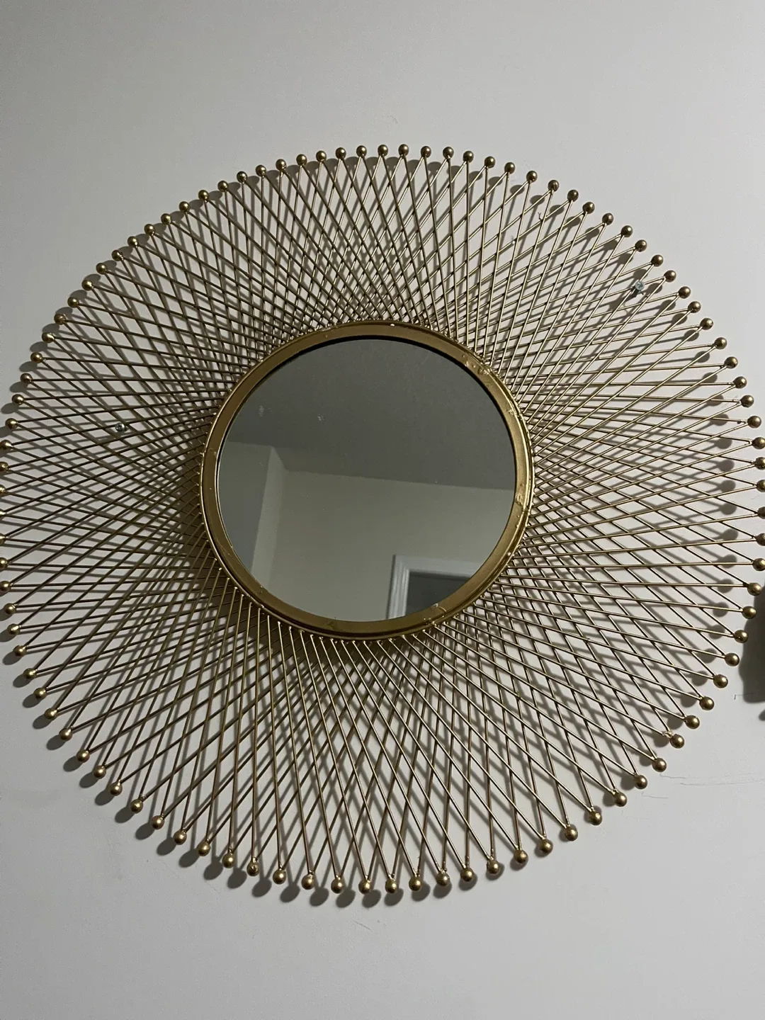 Gold Sunburst Wall Mirror