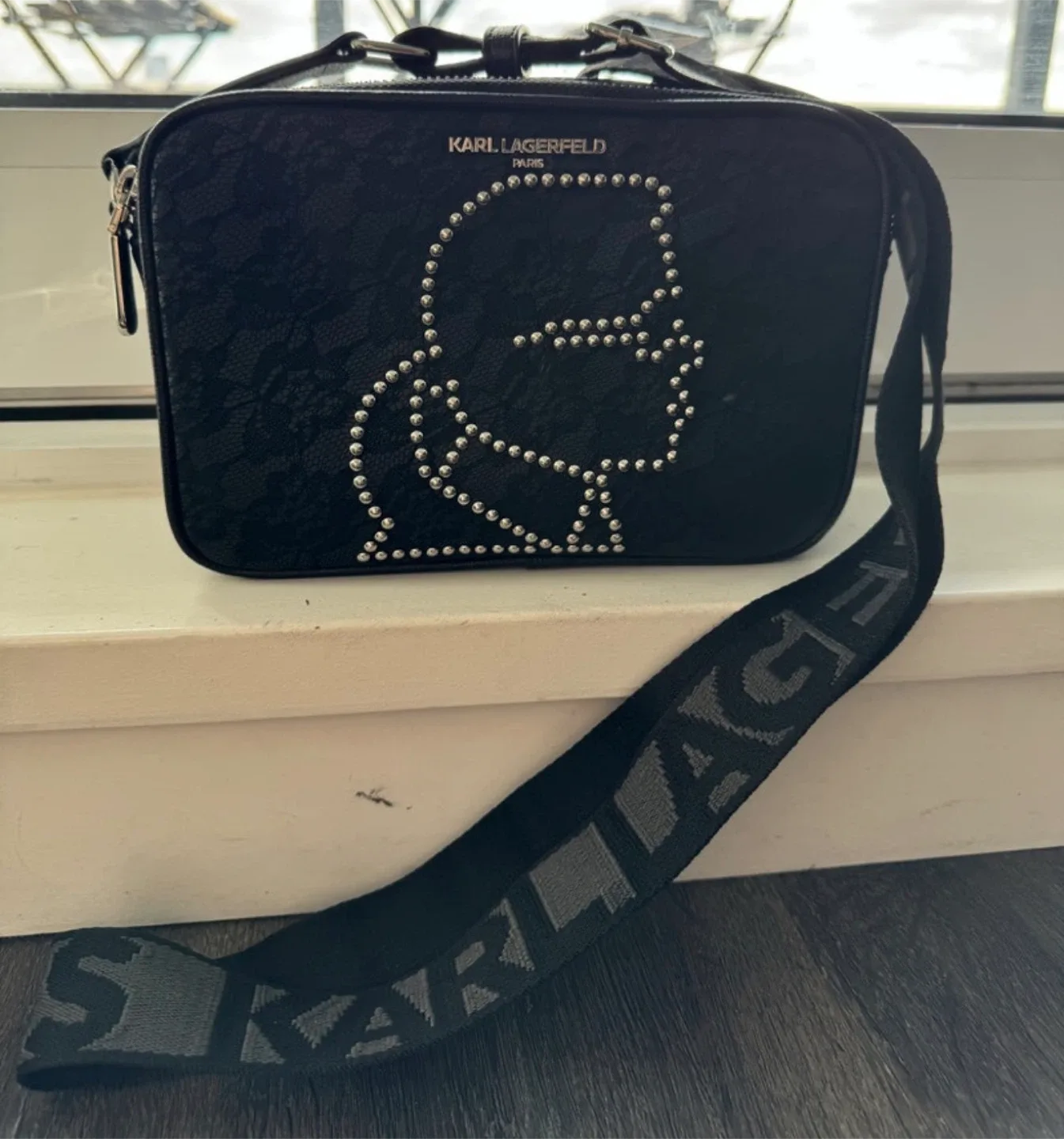 Karl Lagerfeld Black Crossbody Bag