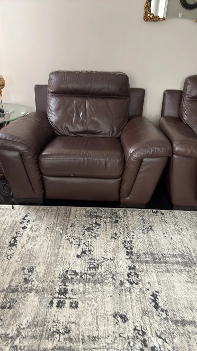 Free power recliner sofa set