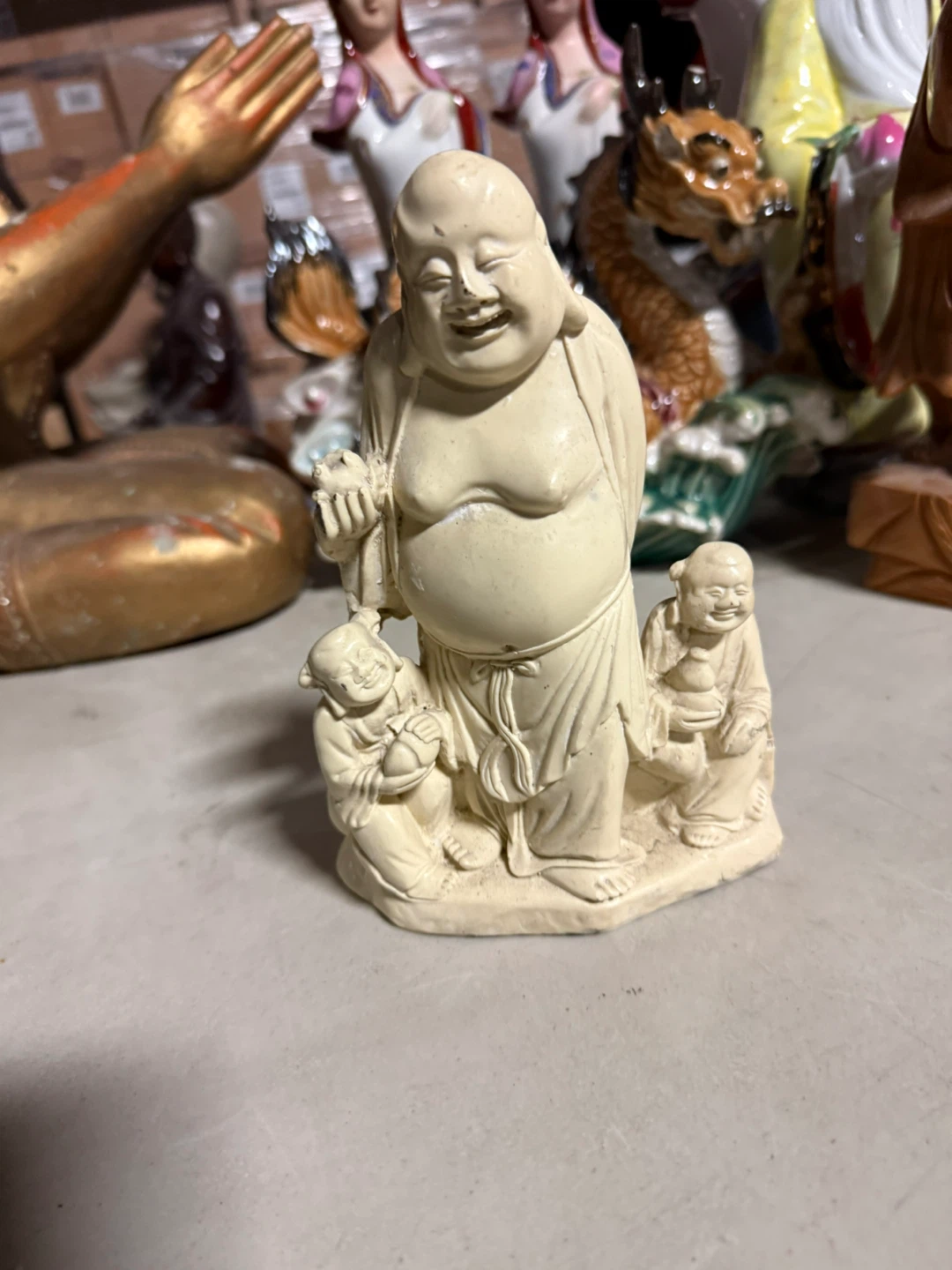 Smiling Buddha Statue - 17cm - photo 3