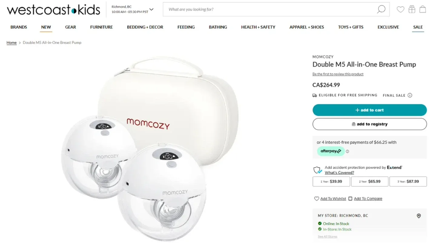 New Momcozy Double M5 All-in-One Breast Pump